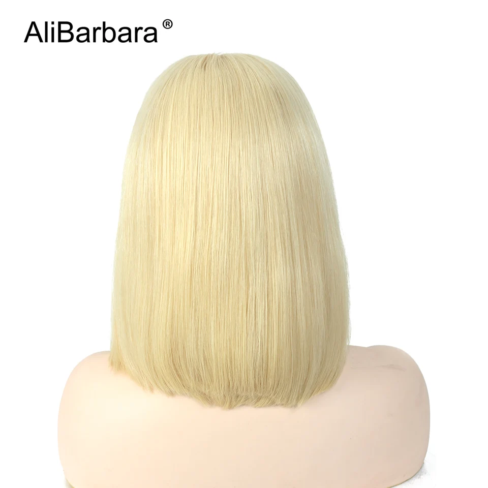 Brazilian Straight 613 Bob Lace Front Wig 150% Density Blonde Remy 13x4 Short Human Hair Wigs | Шиньоны и парики
