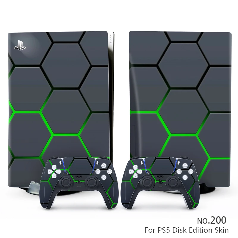 

Стильная наклейка в виде диска PS5 для консоли Playstation 5 и 2 контроллера