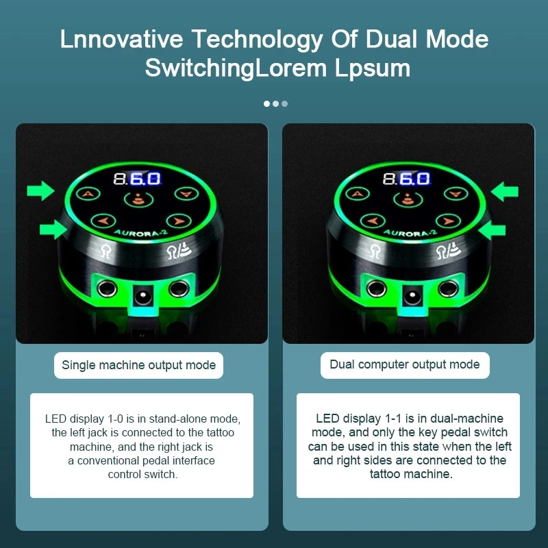 Блок питания Aurora 2 для татуировок профессиональный источник сенсорный экран