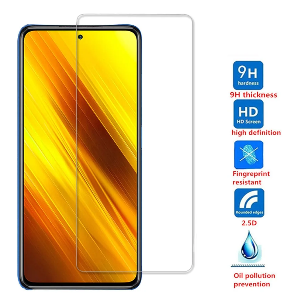 

Защита экрана для Xiaomi Poco X3 NFC F2 Pro, закаленное стекло, защитное стекло на Xiaomi Poco X3 M3 NFC F2 Pro, стекло