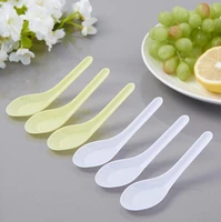 60pcs mini disposable spoon home kitchen clear plastic disposable soup spoons kitchen tool for jelly ice cream dessert appetizer