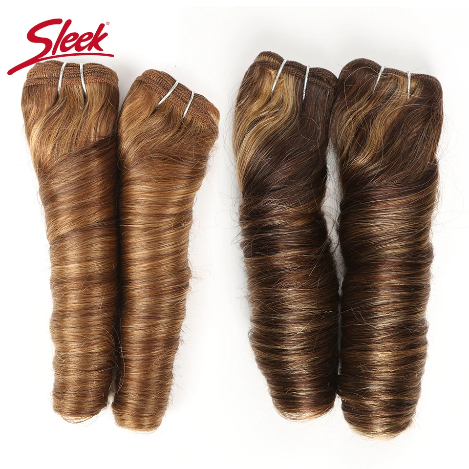 P4/27 P6/27 P1b/30 P4/30 Brazilian Remy Human Hair Bundles 1pcs Hollywood Wave Hair Bundles