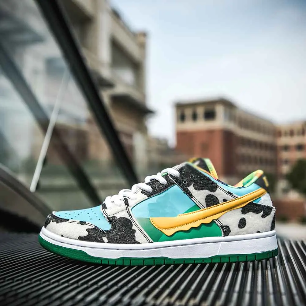 

New Authentic Ben Jerrys x SB Dunks Low Chunky Dunky White Lagoon Pulse Black Universit Running Shoes CU3244-100