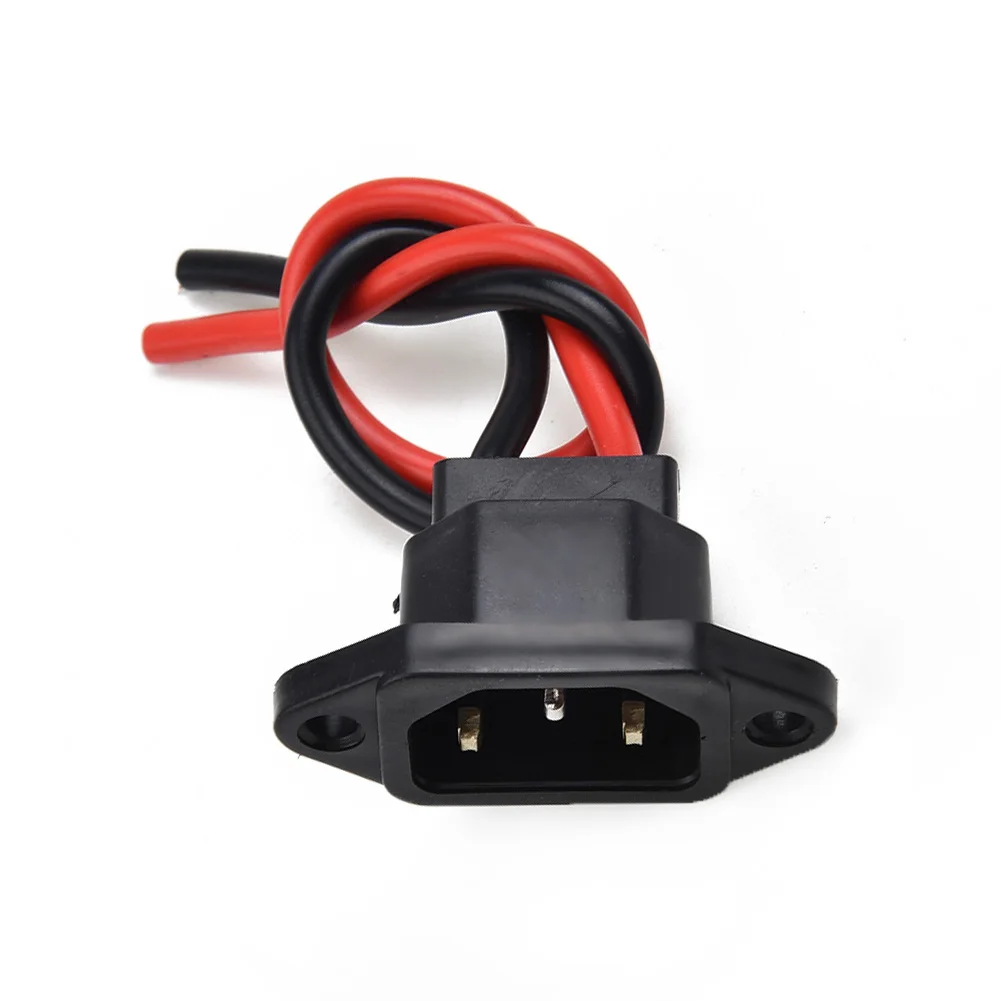 

Electric Scooter Bike Battery Charger Port W/ 3Pin Plug Connector Jack Socket