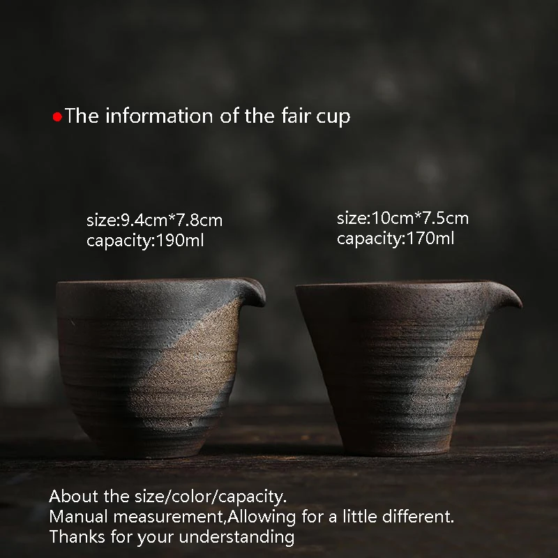 Керамическая кружка для чая старинная грубая гончарная ярмарка чашка 170 мл/190 мл