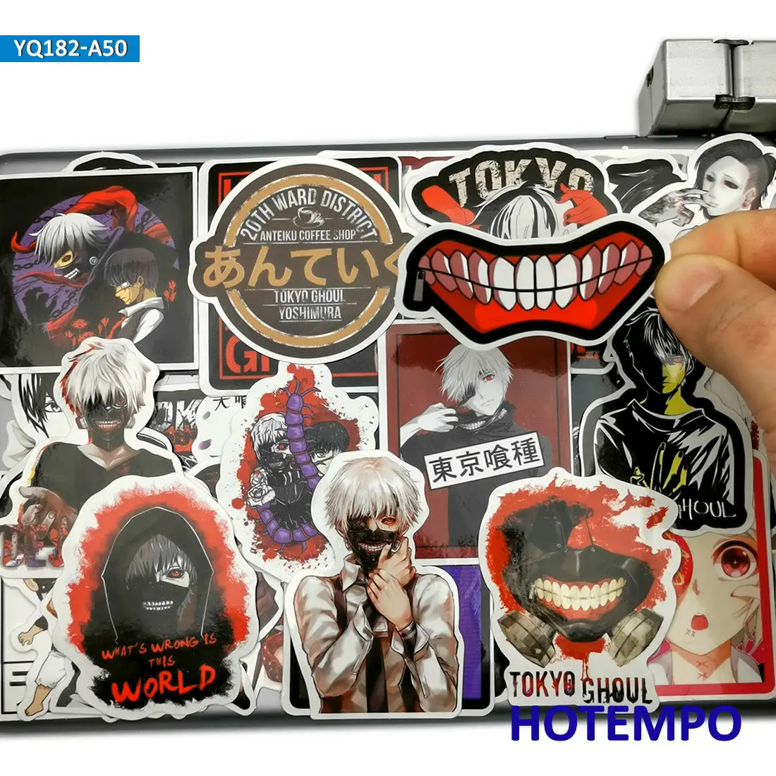 50 шт. Аниме Tokyo Ghoul темно Стиль наклейки игрушка для Мобильный телефон ноутбук
