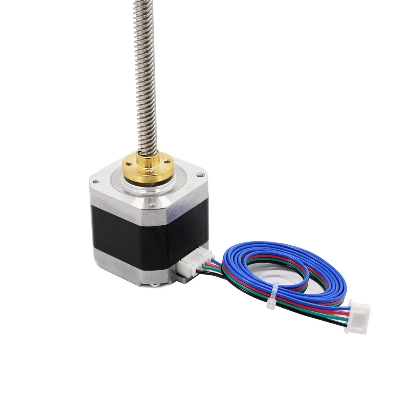 RAMPS Nema 300mm T8 Lead 8mm Screw With 17 Stepper Motor 1.5A with 4pin 1000mm Cable For CNC Z Axis Linear 3D Printer Parts