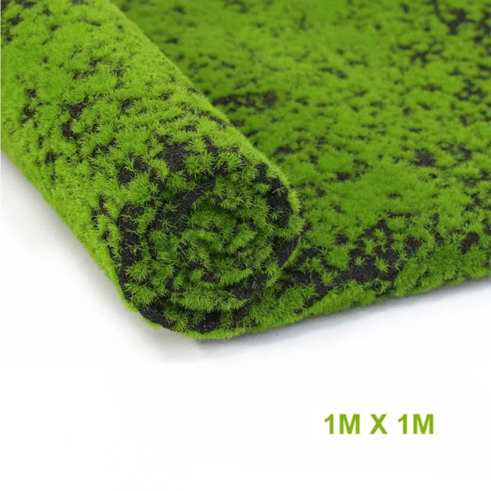 

Artificial Moss Fake Green Plants Faux Grass Artificial Lawn Carpet Fake Turf Grass Mat Landscape Pad DIY Craft For Shop Home Pa