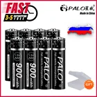 Аккумуляторная батарея PALO, литий-ионные батареи 1,5 в AAA с чипом, литиевая батарея для беспроводной мыши, микрофона, быстрая доставка