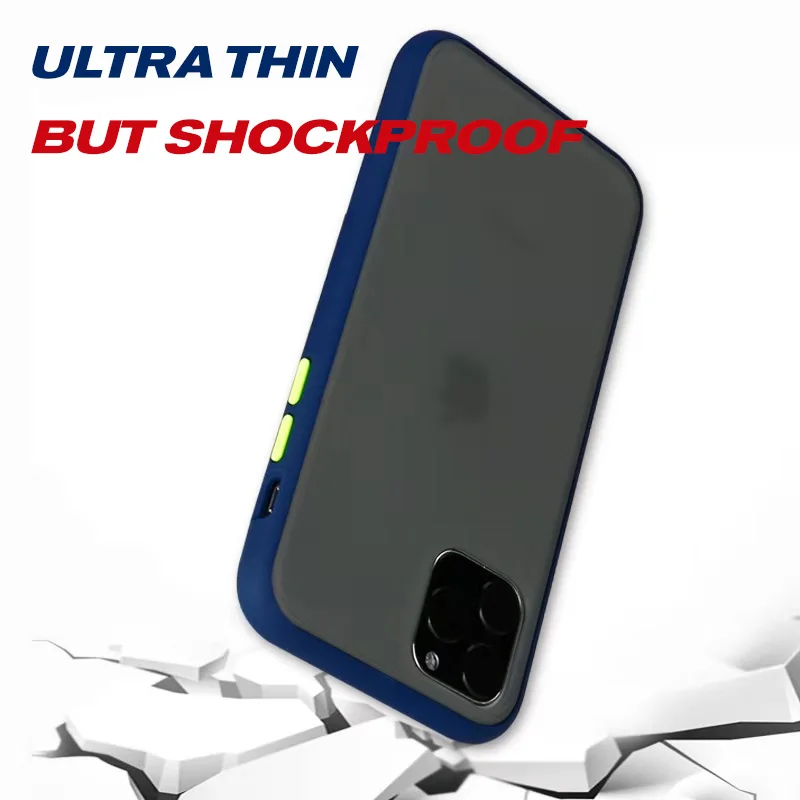 Противоударный чехол для Apple iPhone 11 Pro Max 6 7 8 Plus 7Plus XS XR силиконовый iPhone11 11Pro Матовые