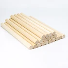 20 деревянных палочек-полосок, длина 15 см, диаметр 10 мм