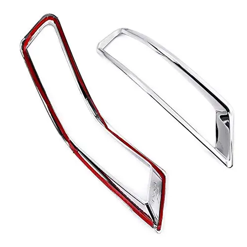 4 шт. хромированный передний задний противотуманный светильник бампер