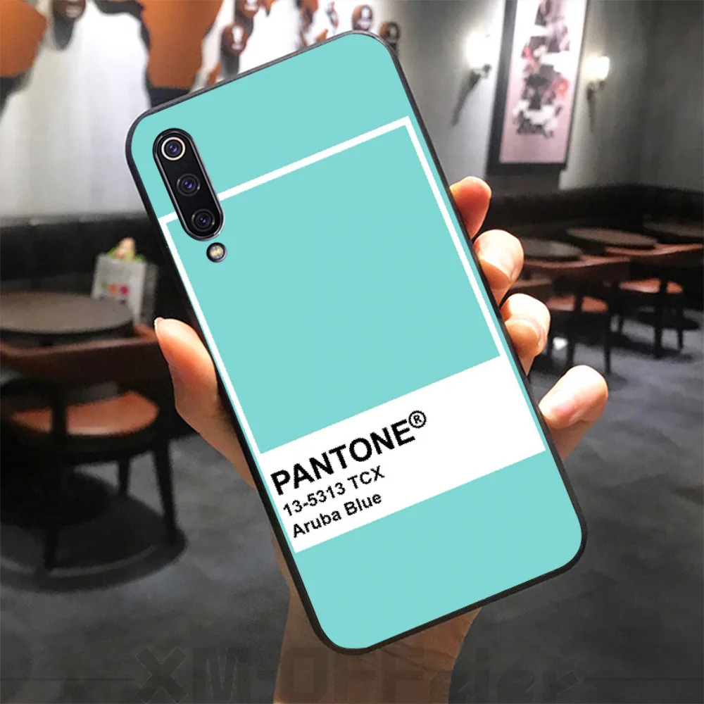 Мягкий силиконовый черный чехол Reayou Pantone карамельных цветов для телефона Xiaomi 8 9 se