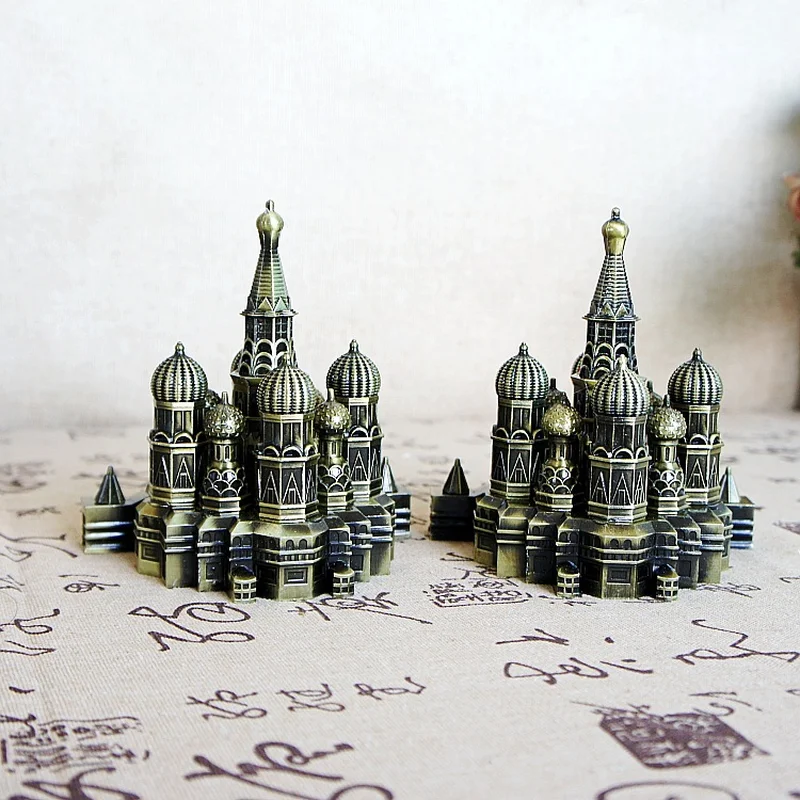 Модель дворца Кремль из сплава сувенир России в Москве украшение для стола