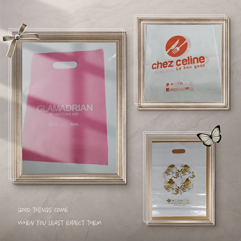 Оптовые продажи 500 шт./лот пластиковые пакеты для обуви/магазина