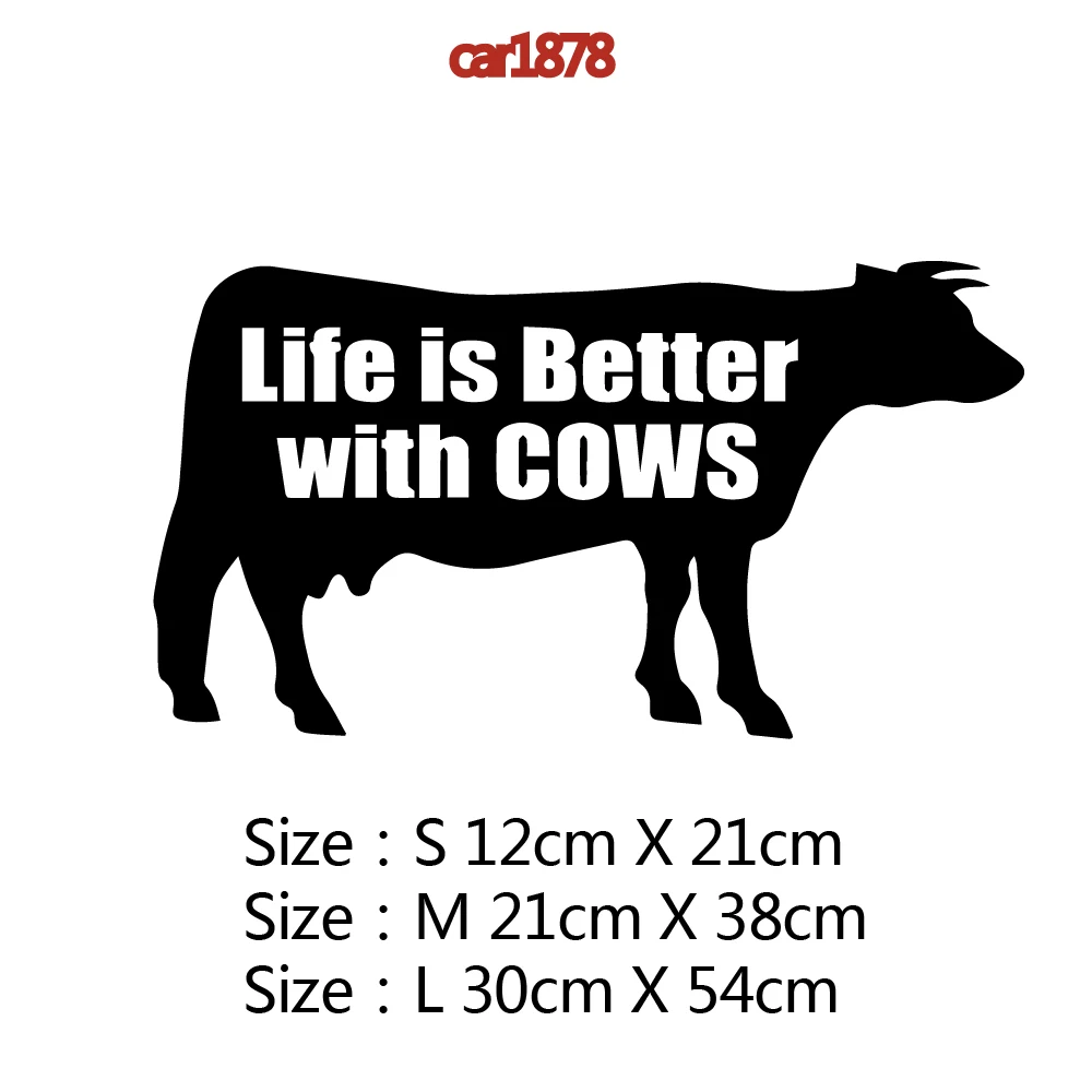 Наклейки на автомобиль в виде милой коровы стикеры для стайлинга автомобиля