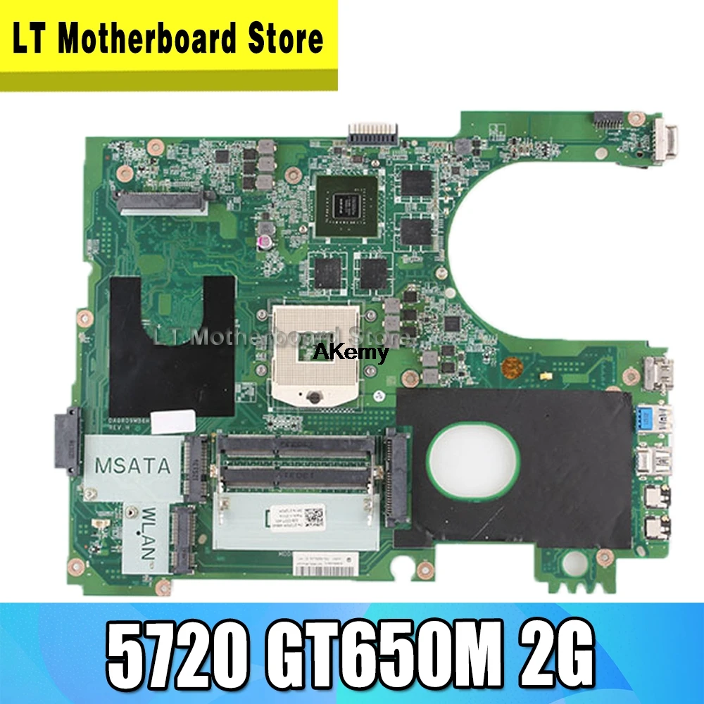17R N7720 для For DELL 5720 7720 Материнская плата CN 072P0M материнская DA0R09MB6H1 DA0R09MB6H3 2D GT650M 2 Гб