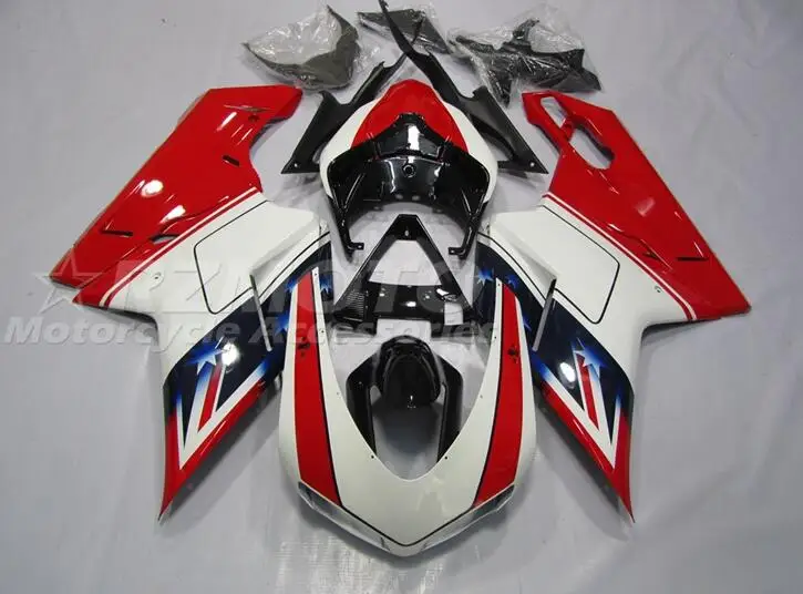 

4 бесплатных подарка, новинка, комплект обтекателей ABS для Ducati 848 evo 1098 1198 1198s 2007 2008 2009 2010 2011 2012, красный, синий