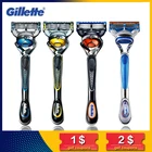 Бритвенные лезвия Gillette Fusion для мужчин, бренды ProGlide ProShield, прямые лезвия для бритья и удаления волос