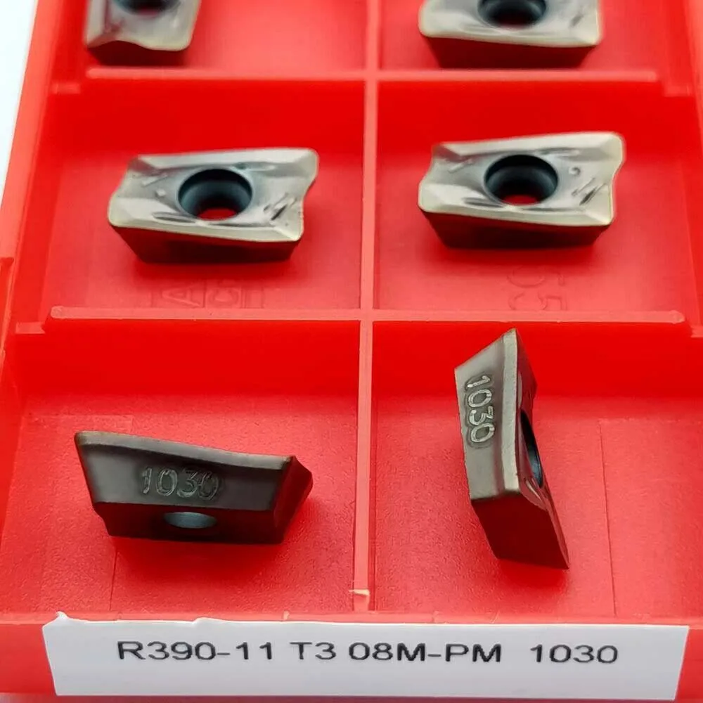 10 шт. R390-11T308 PM 1030 карбидные вставки R390-11T308M фрезерные инструменты для фрезерования лица токарные инструменты Токарный станок резец инструмент токарная вставка
