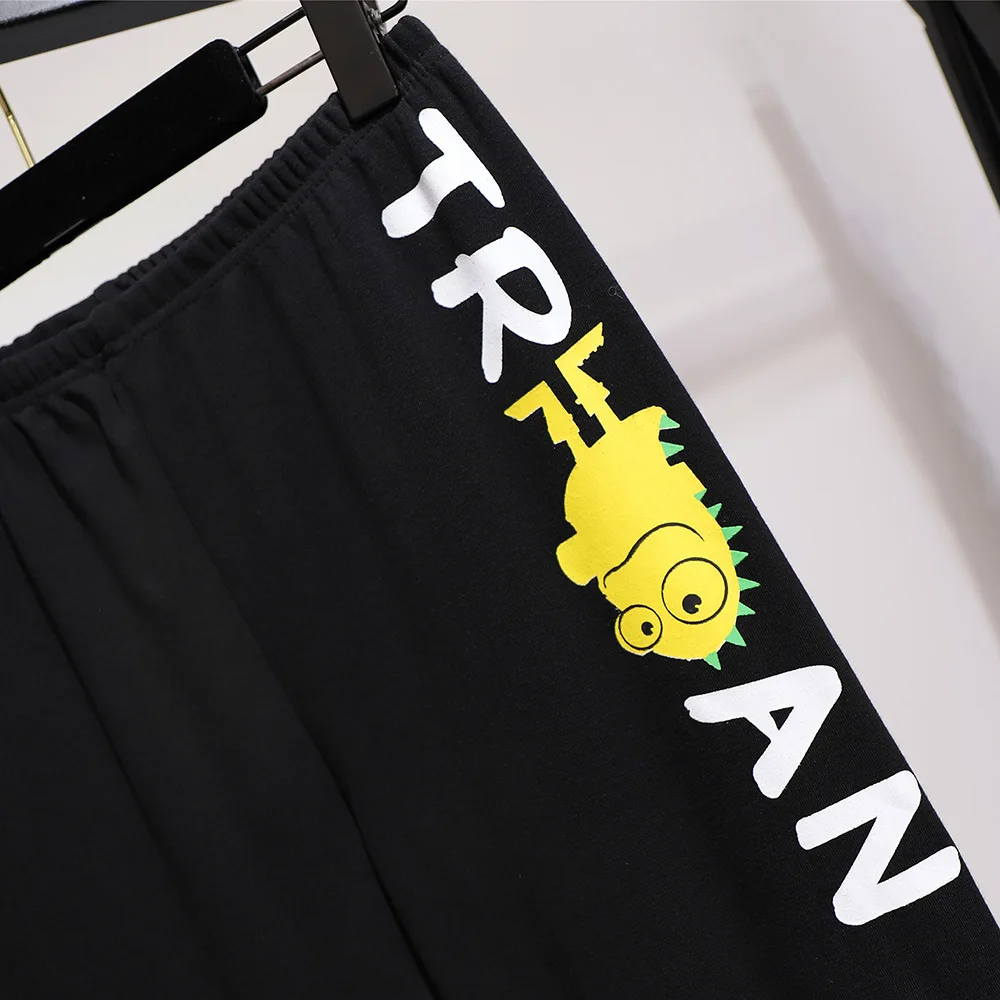 Женские спортивные брюки-карандаш большие повседневные облегающие черные