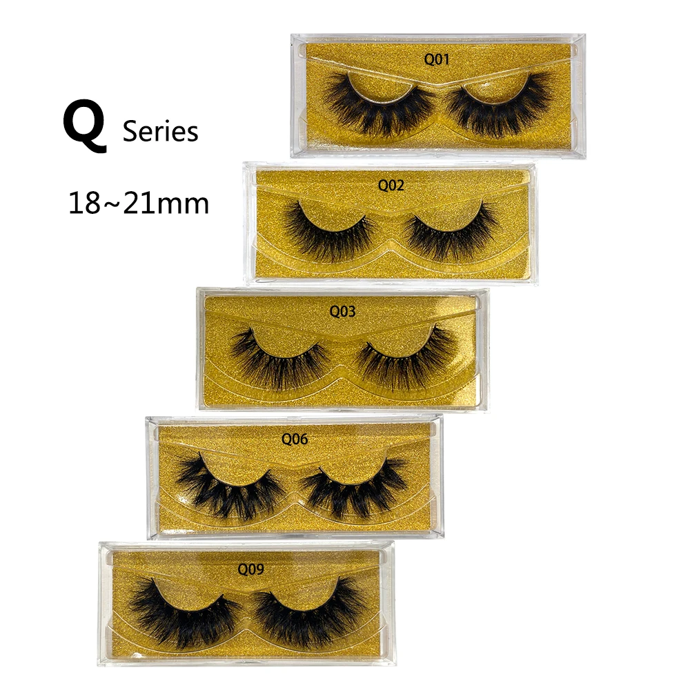 5D Mink False Eyelashes D22 Crisscross Fluffy 20mm Curl Embellish Curvatur Style Comfortable Multiple Use Match With Mask E14 images - 6