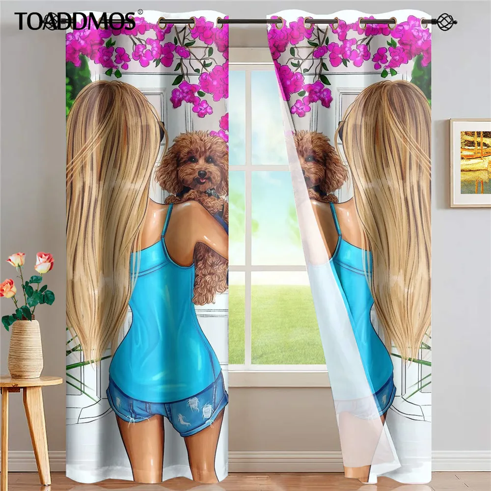 

TOADDMOS супер мама и дочь дизайн Европейский стиль украшение окна занавески для спальни гостиной домашний декор занавески s 2021