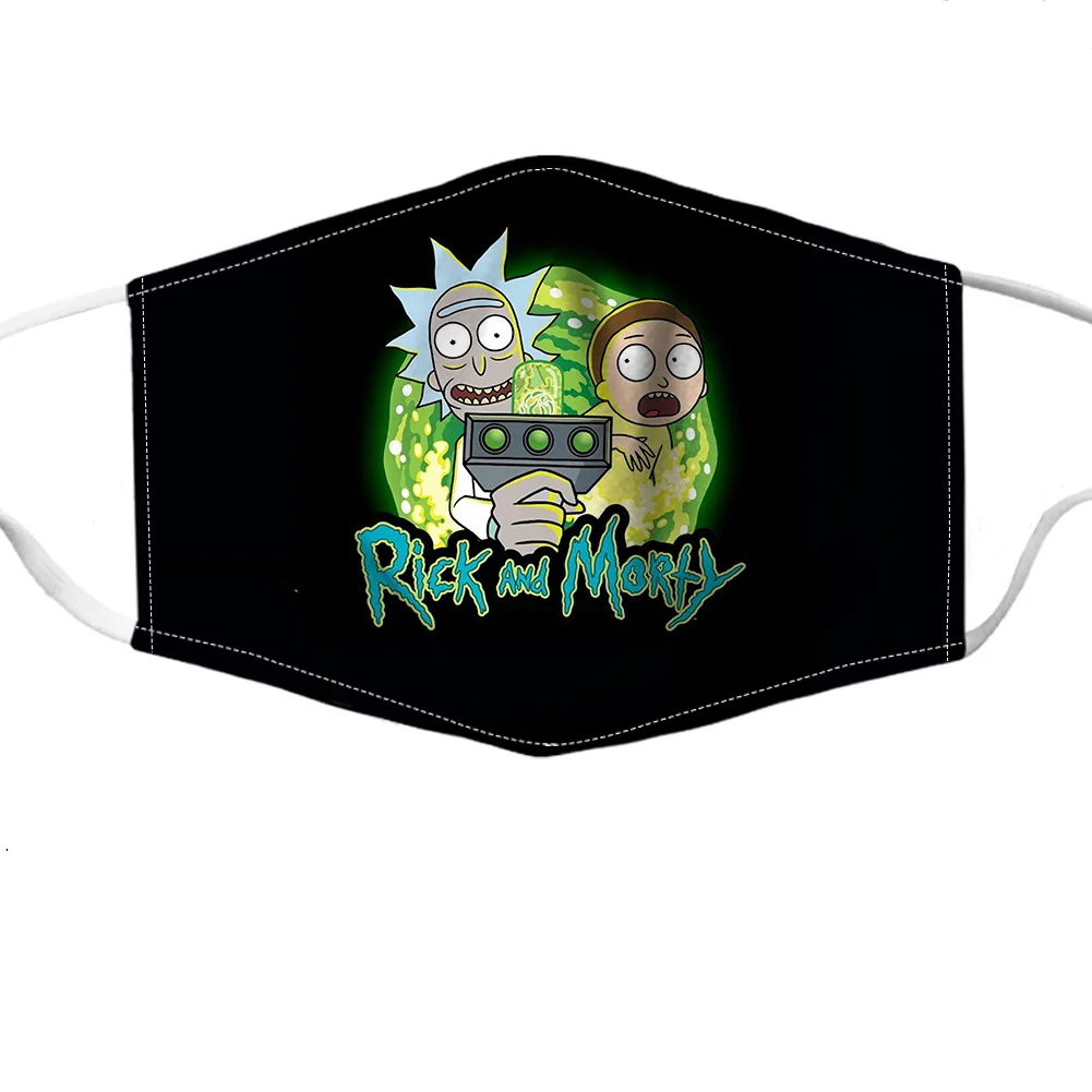 Рик и Морти Рождество маски 3D модные платья для детей взрослых чехлы рот косплей