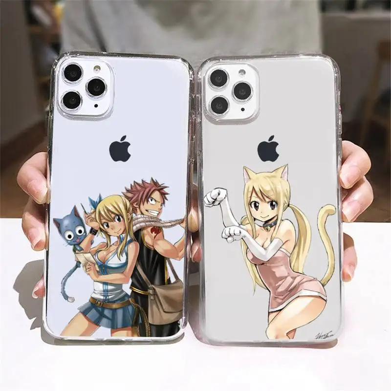 

Fairy Tail Phone Case Clear Case For iPhone 13 12 11 Pro XS Max XR X Mini 6 7 8 Plus Soft TPU Silicone Back Cover Phone Case
