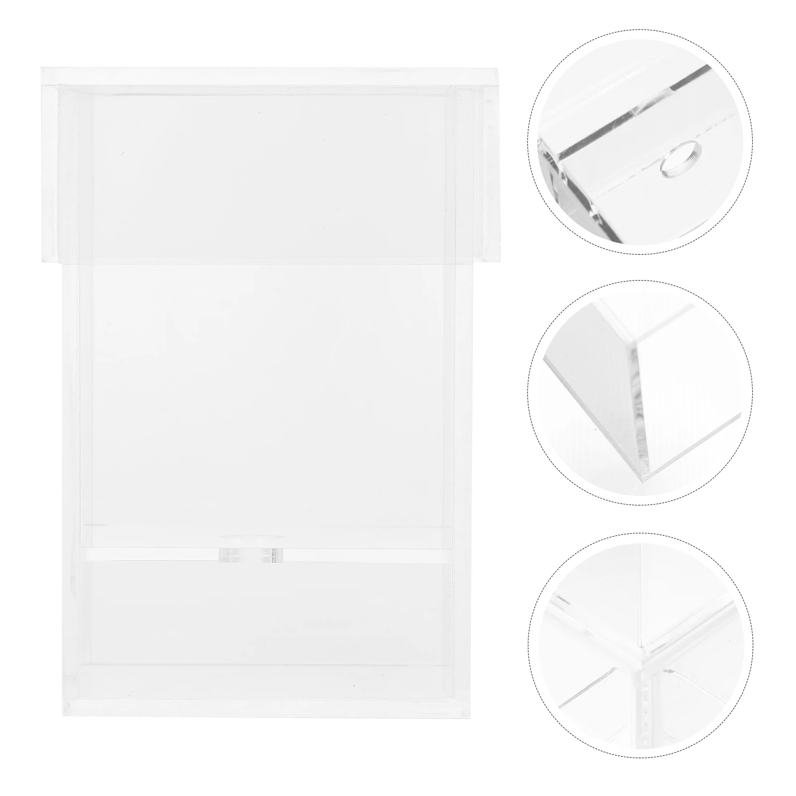 

1pc Transparent Preserved Flower Box Acrylic Empty Fresh Flower Display Box