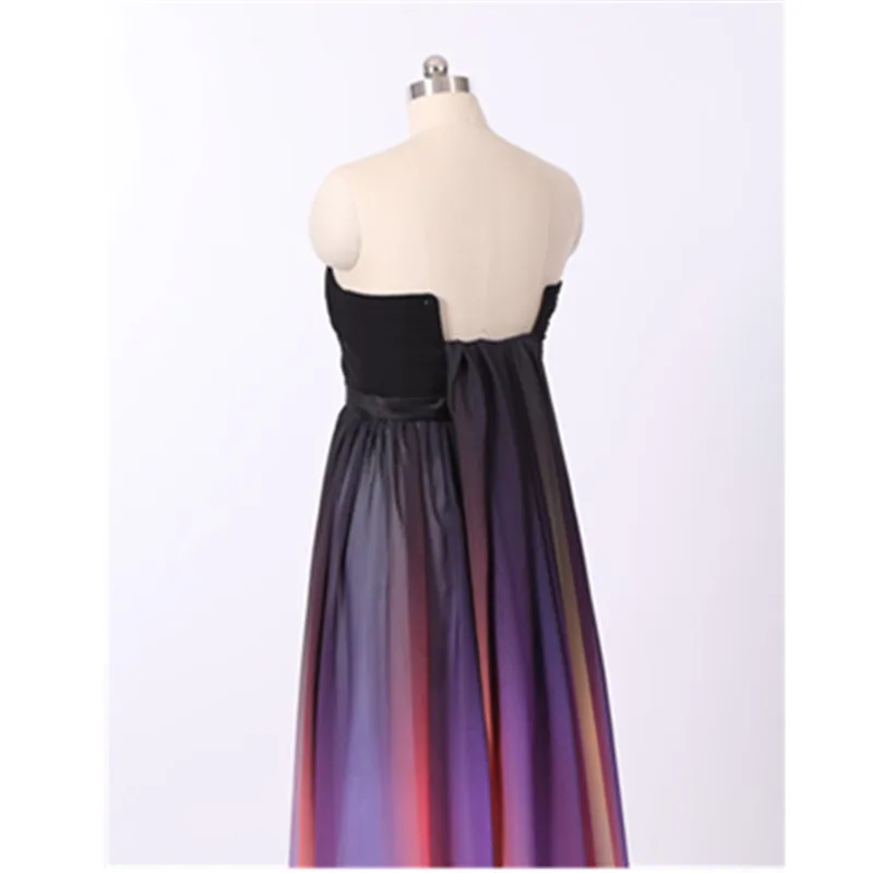 

2016 New Arrival Long Evening Dress,Bariano Ocean Of Elegance Navy Blue Color Chiffon Women Gown evening dresses Free Shipping
