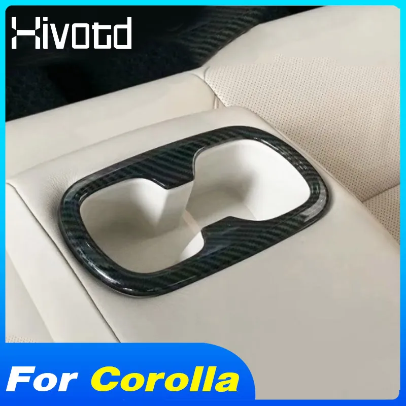 Hivotd задний держатель стакана для воды молдинги рамка Крышка отделка аксессуары