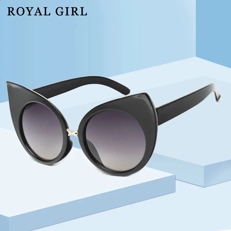 Новые модные винтажные солнцезащитные очки в стиле кошачий глаз с металлической