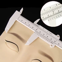 10pcs makeup portable 150mm plastic eyebrow measuring vernier caliper tattoo microblading ruler permanent make up measurement