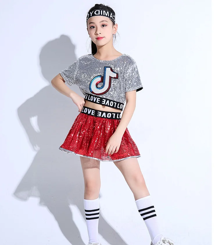 Детский костюм для джаза и современных танцев одежда в стиле хип-хоп уличная