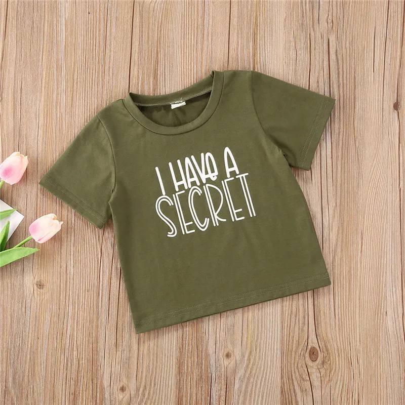 

Baby Boy Girl T-Shirt 2020 Casual Fashion Summer Toddler Cotton Style Short Sleeve O-Neck Letter Print T-Shirts For 6M -6 Years