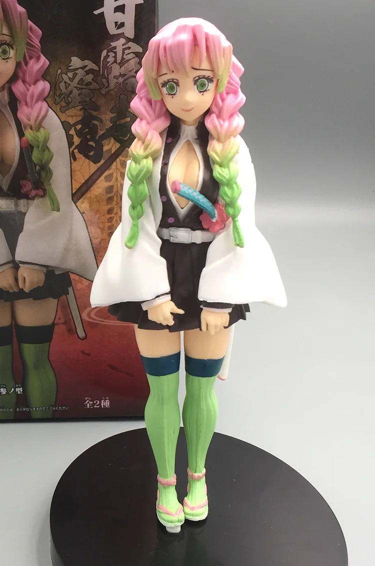 

Bandai Demon Slayer Figure Kanroji Mitsuri Model Anime Characters Japanese Animation 16cm Dolls Gift Collectible Children's Toys