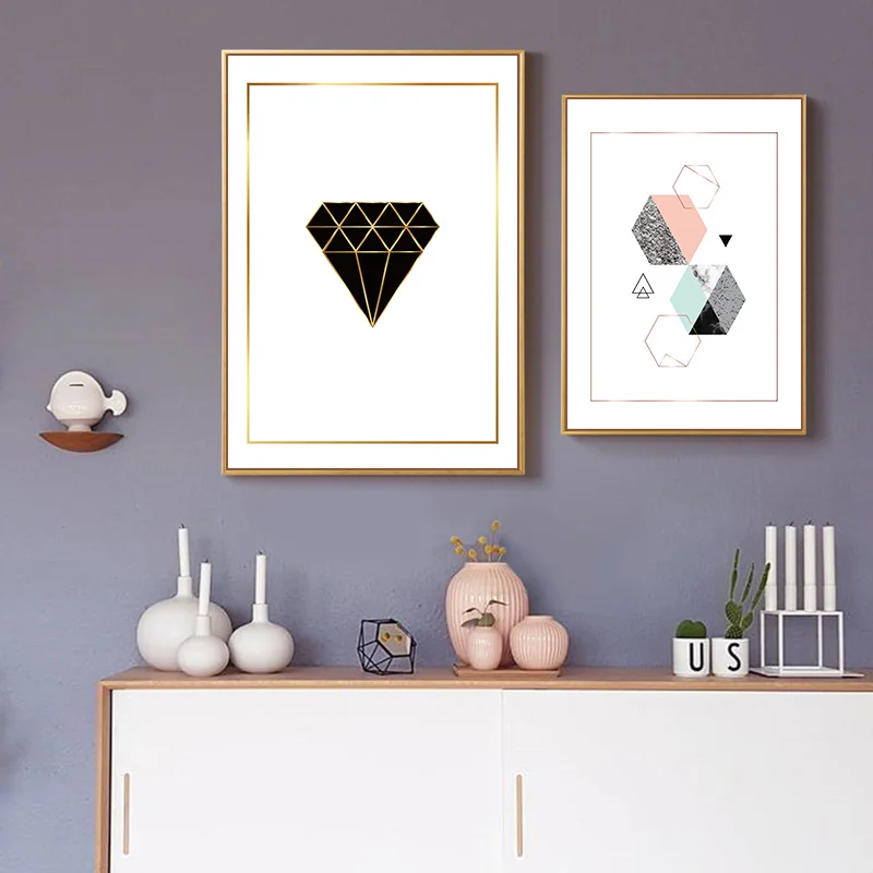 Минималистичный Большой абстрактный настенный художественный холст