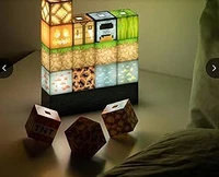 ace littles drop shipping pixel square mosaic table lamp creative building shape can be freely spliced night light