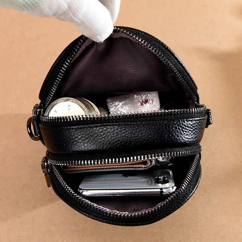 2021 genuine leather womens luxury handbag one shoulder mobile phone bag womens messenger bag new mini cross body bag free global shipping