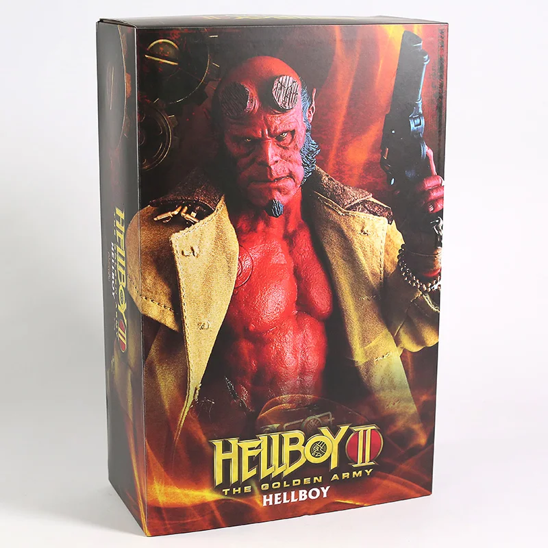 Горячие игрушки Hellboy II 2 Золотая армия ПВХ фигурка Коллекционная модель игрушки(настоящая одежда