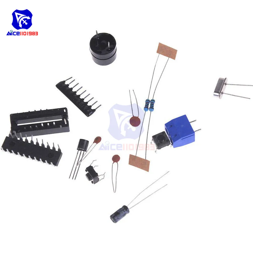 Diymore AT89C2051 цифровые 4-битные электронные часы набор электронных компонентов DIY Kit |