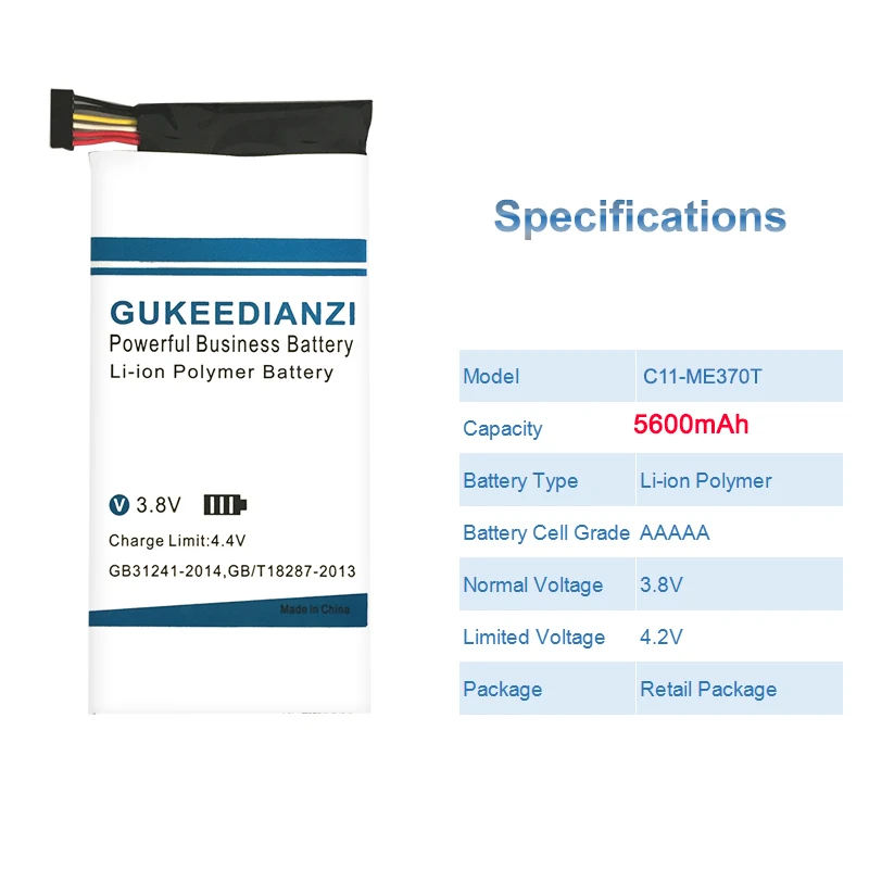 GUKEEDIANZI 5700mAh C11-ME370TG Battery For Asus Google Nexus 7 Nexus7 2012 3G Version Tablet PC Replacement | Мобильные телефоны и