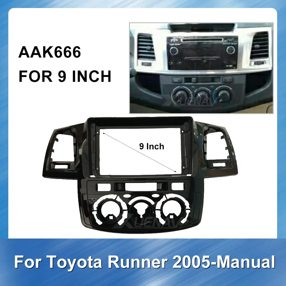 

Специальная Авторадио рамка для Toyota Runner 2005 ручная Автомобильная рамка панель приборной панели ABS пластик установка маски установка радио