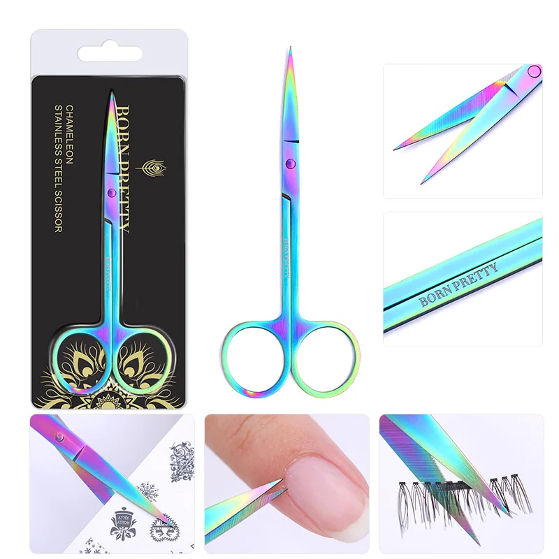 Красочные ножницы BORN PRETTY из нержавеющей стали высокоточное средство для