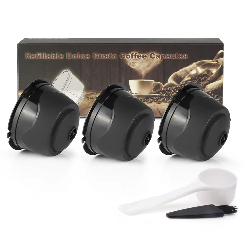 

Dolce Gusto Reusable Capsule Coffee Filter Rechargeable Coffee Capsules Nespresso Headshell Espresso Cup
