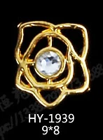 HY-1939 10pcs 10 шт./лот, сплав дизайн ногтей 3d плоские цветы бриллианты жемчужные ювелирные изделия Стразы украшения для ногтей - Цвет: HY-1939 10pcs