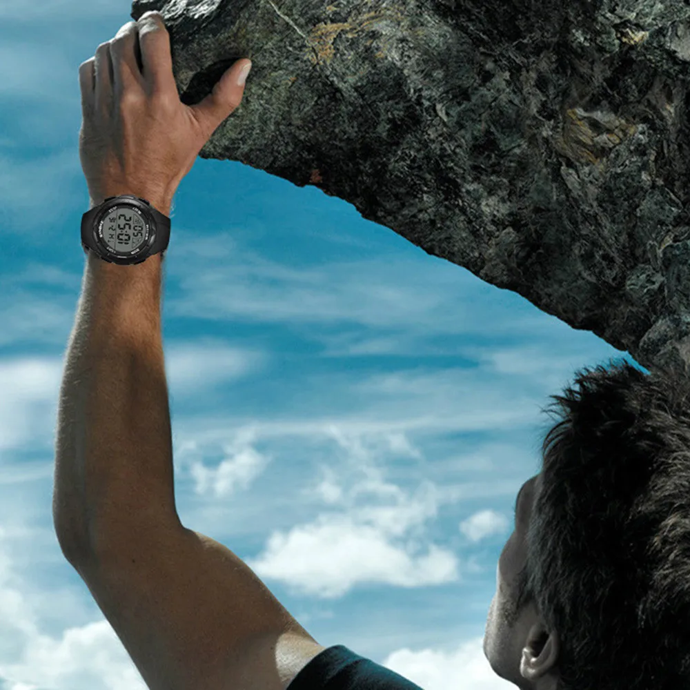 

Men Waterproof Sport Watch Luminous Digital Wristwatch Fashion Men Electronic Watches Chronograph Alarm Male Clock Dropshipping