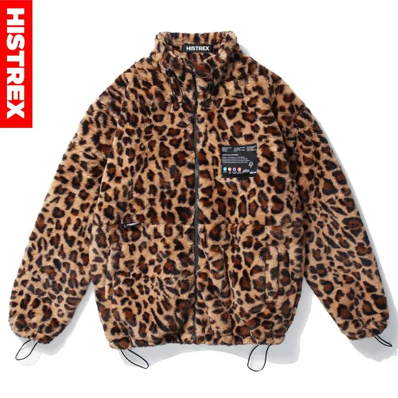 HISTREX с рисунком леопардового меха для мужчин куртка-парка куртка ветровка