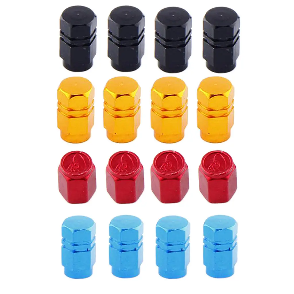 

4 Pieces Tire Valve Caps Universal Stem Covers for Cars SUVs Trucks Motorcycles High Strength Red